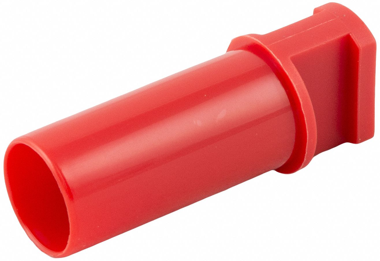 Push-Fit Cap: 8 mm OD Size, Tube, Polyamide, 1 13/32 in Overall Lg