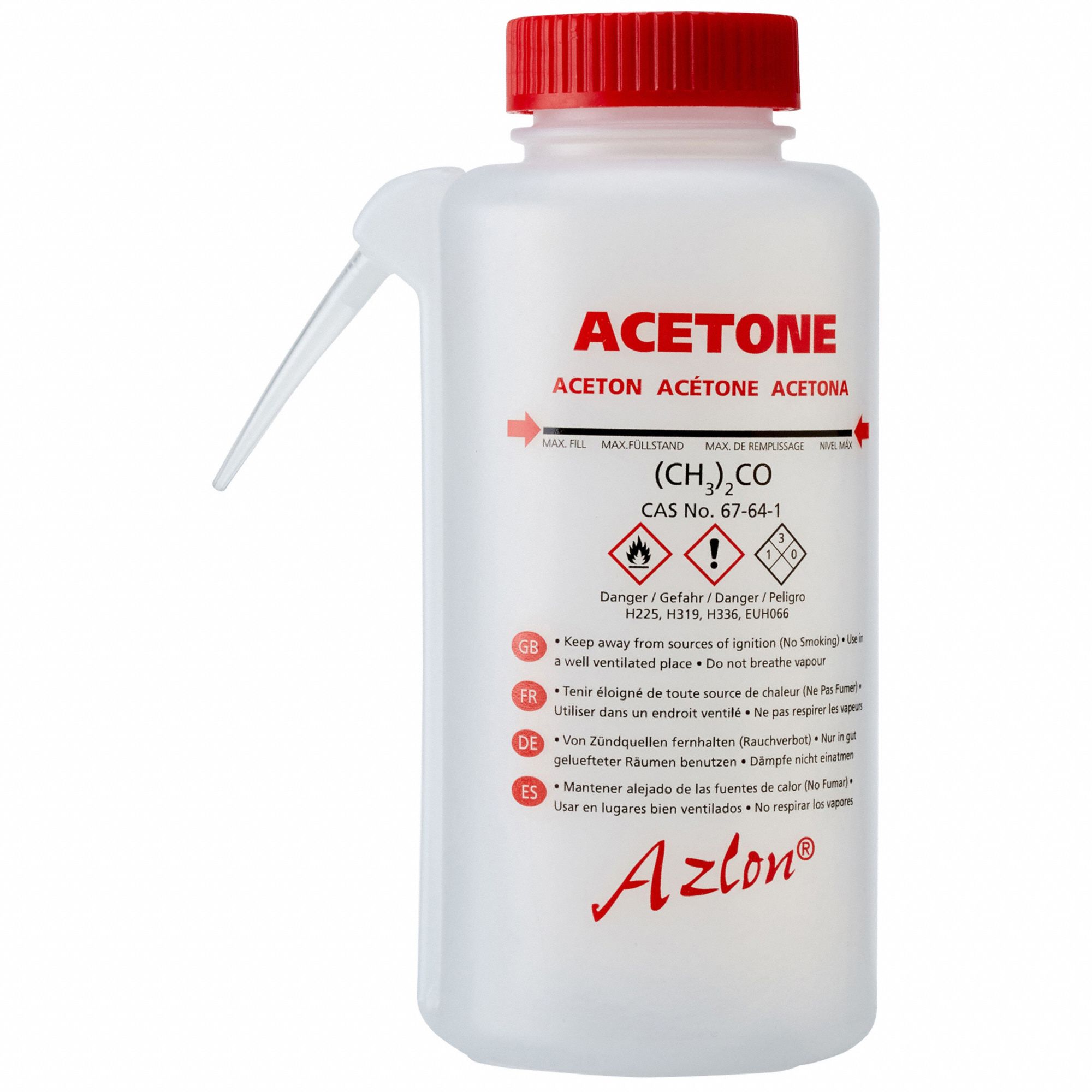 Wash Bottle, 500 mL, 75 mm Dia, PK5