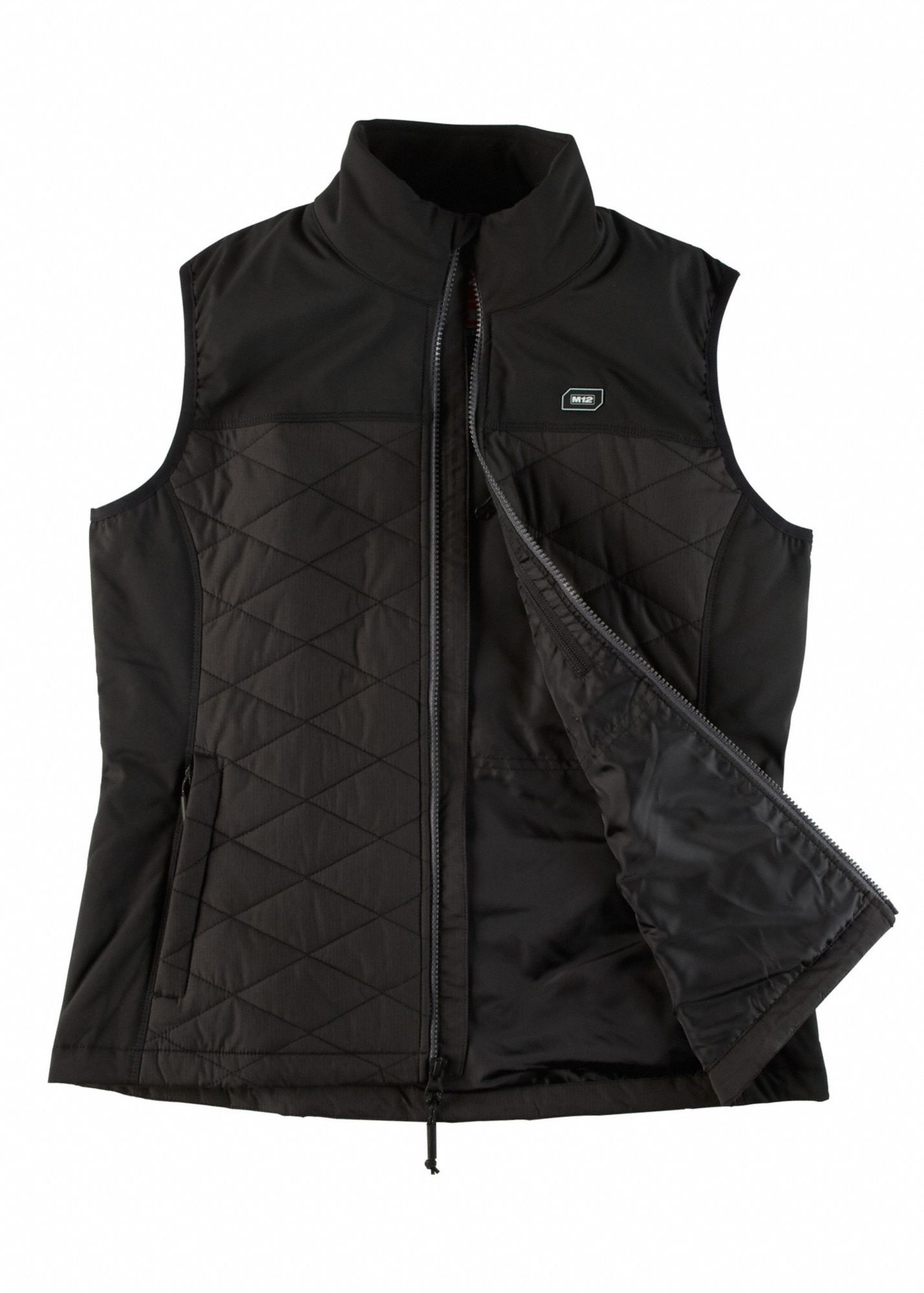 MILWAUKEE Women's Black Heated Vest, Size L, Battery Included Yes