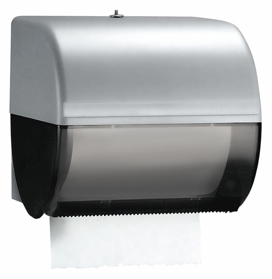 CENTRE PULL PAPER TOWEL DISPENSER, MANUAL, SMOKE/GRAY