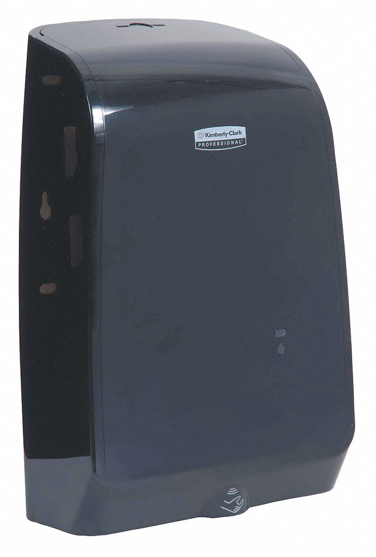 SKINCARE DISPENSER, WALL MOUNT, HANDS-FREE, BLK, 7 19/64 X 11 11/16 X 4 IN, 1200 ML CAP, PLASTIC
