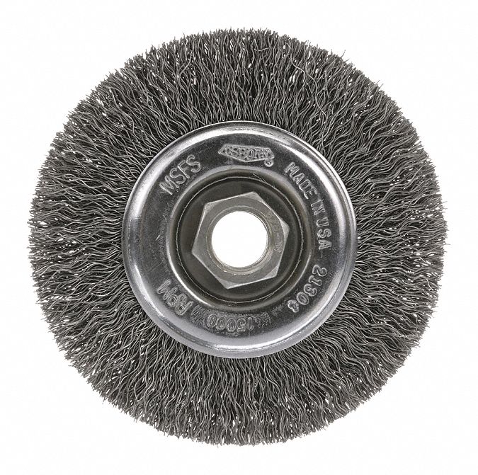BROSSE ROUE A FILS HS 4 PO 5/8-11AI