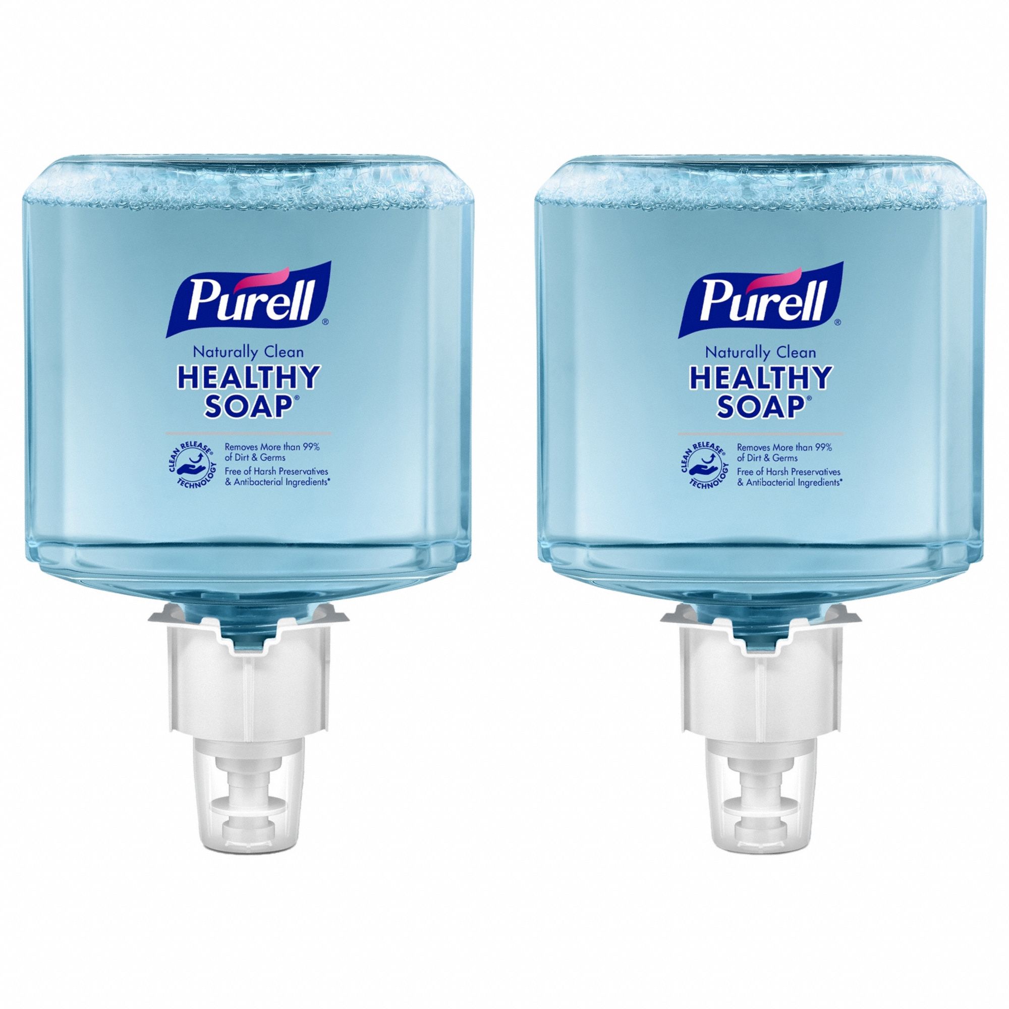 Hand Soap: Series ES4, 1, 200 mL, Foam, Fragrance Free, Requires Dispenser, 2 PK