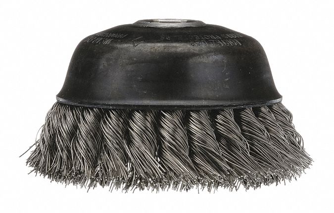 BRUSH KNOT WIRE CUP 6IN .020SS