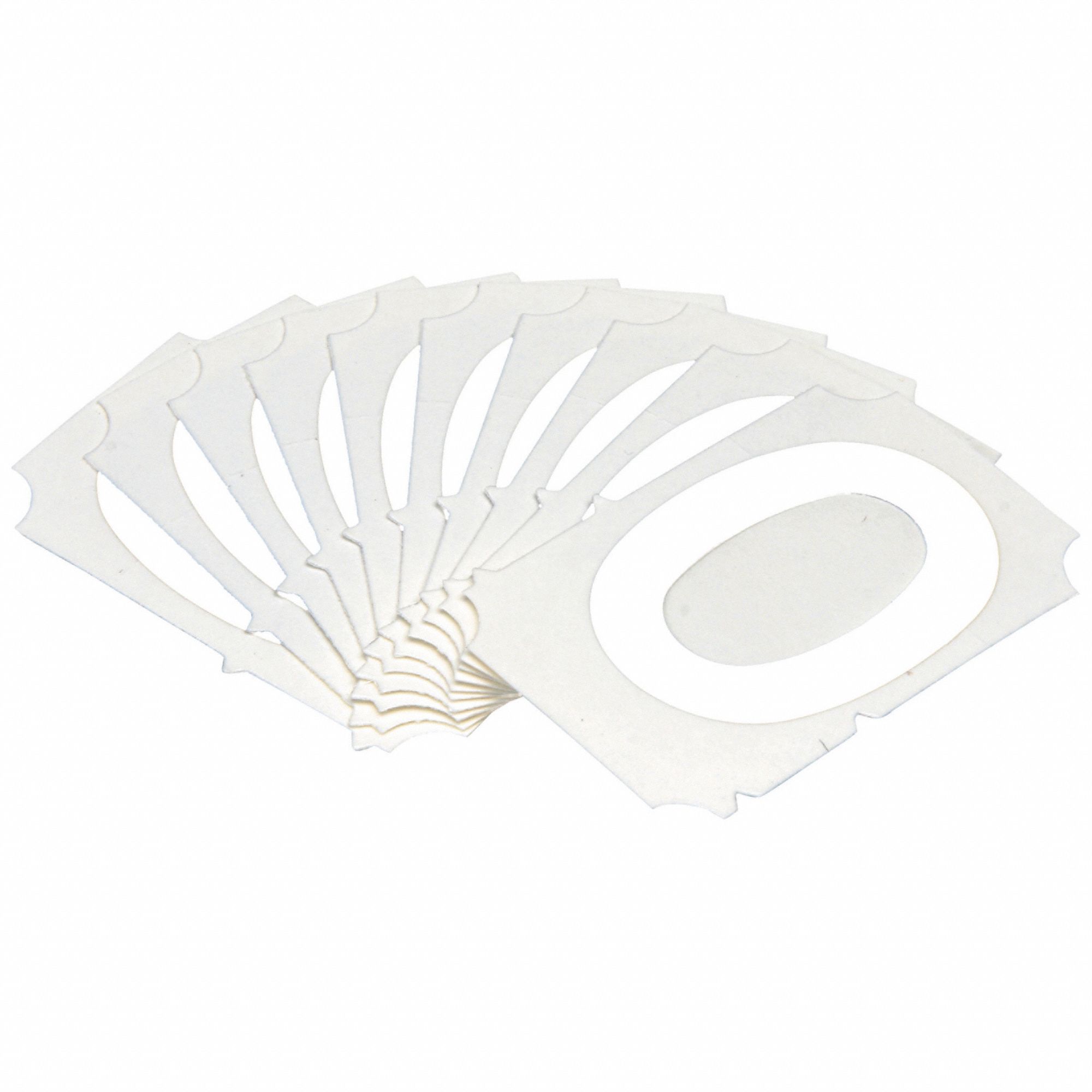 NumberLabel, Polyester, 2inH, 1-3/4inW, PK10