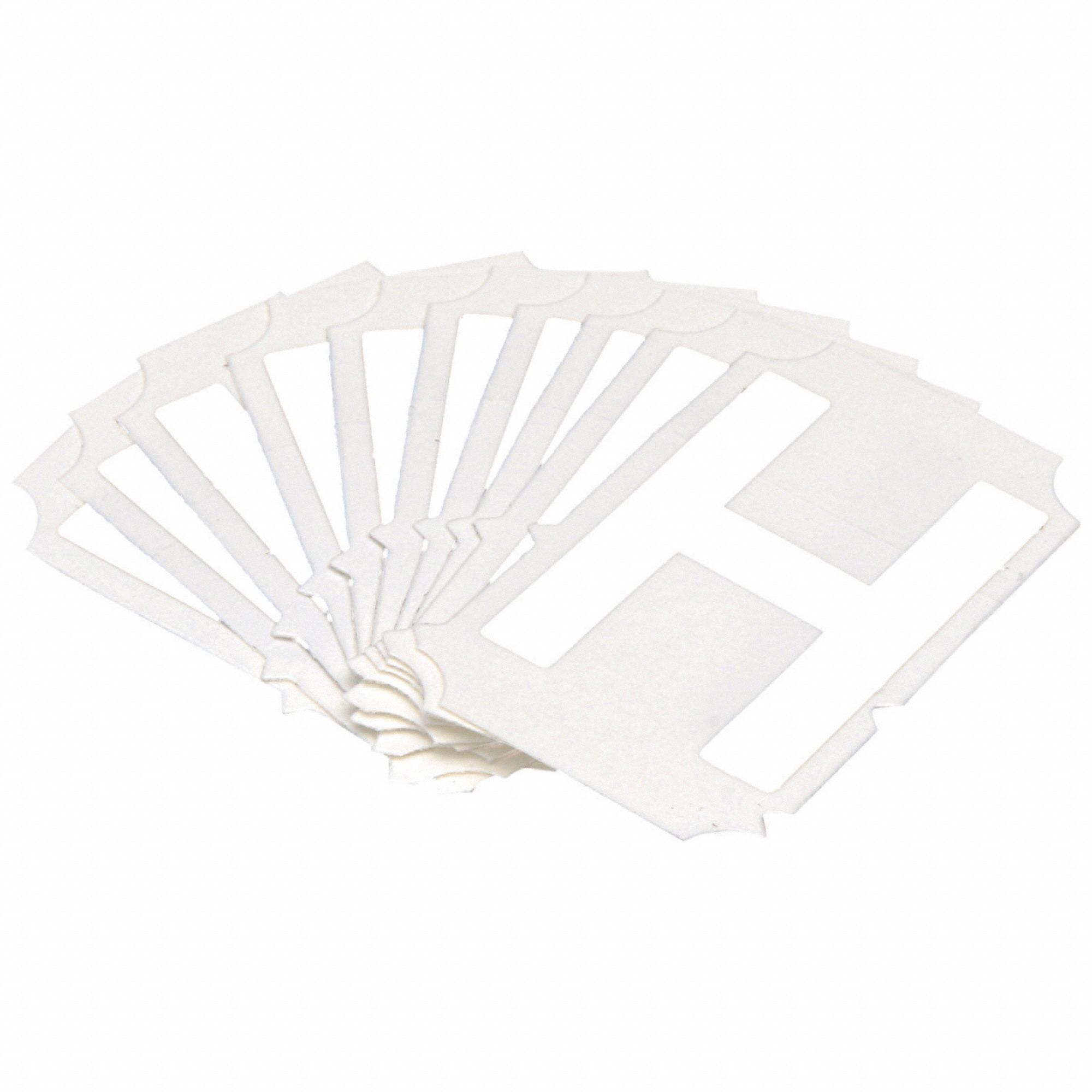 LetterLabel, Polyester, 2inH, 1-5/8inW, PK10