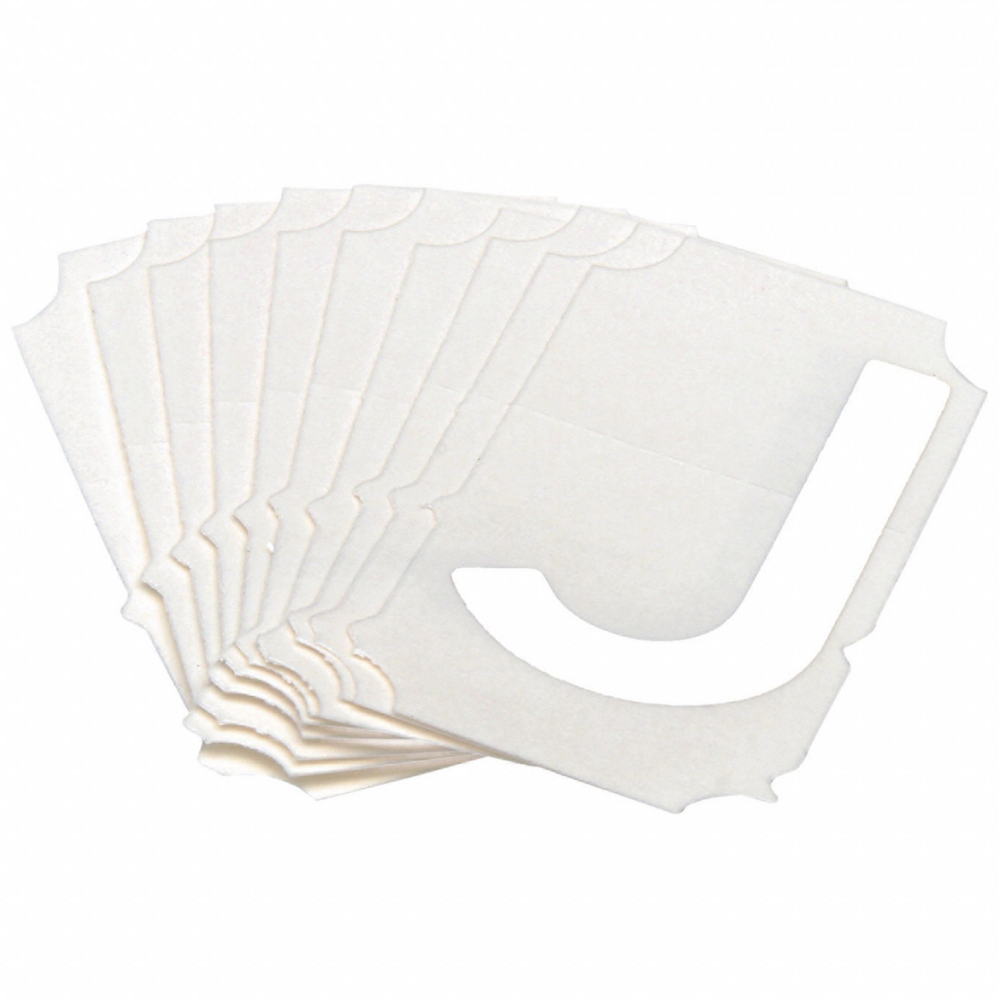 LetterLabel, Polyester, 2inH, 1-1/2inW, PK10