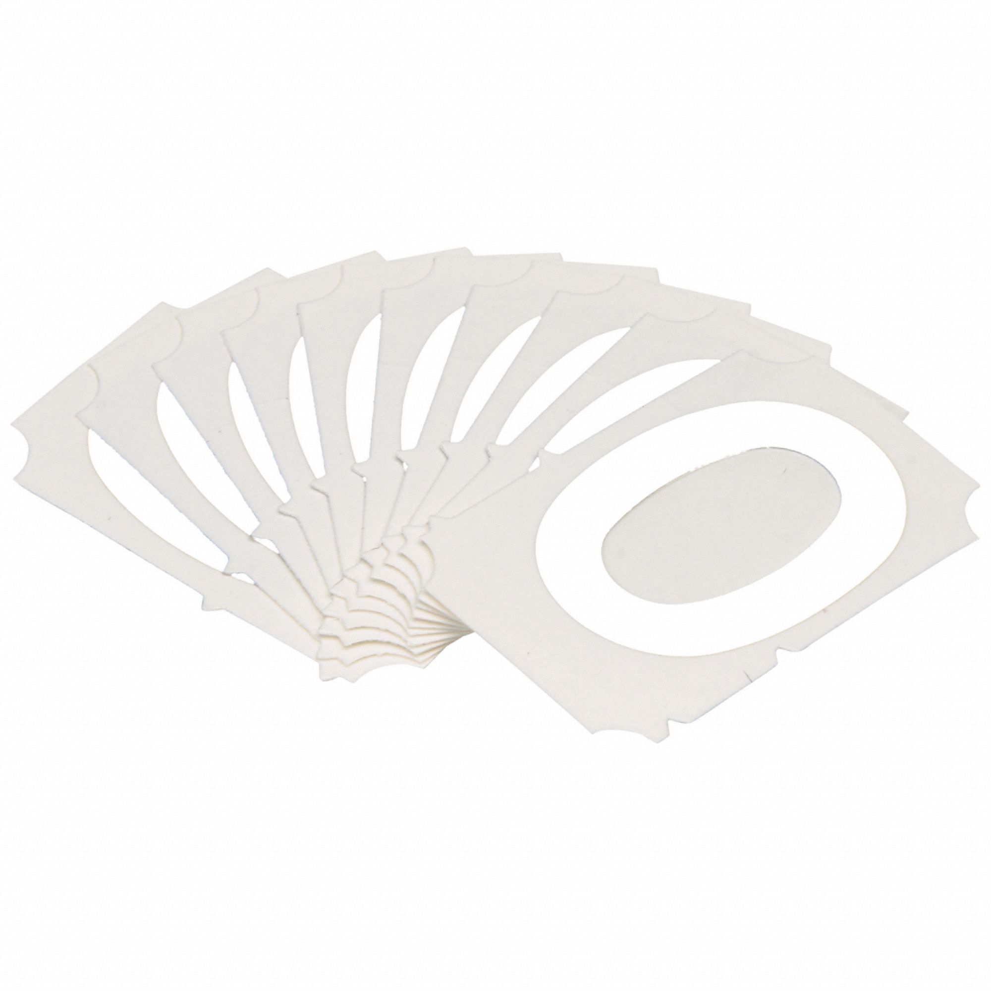 LetterLabel, Polyester, 2inH, 1-3/4inW, PK10