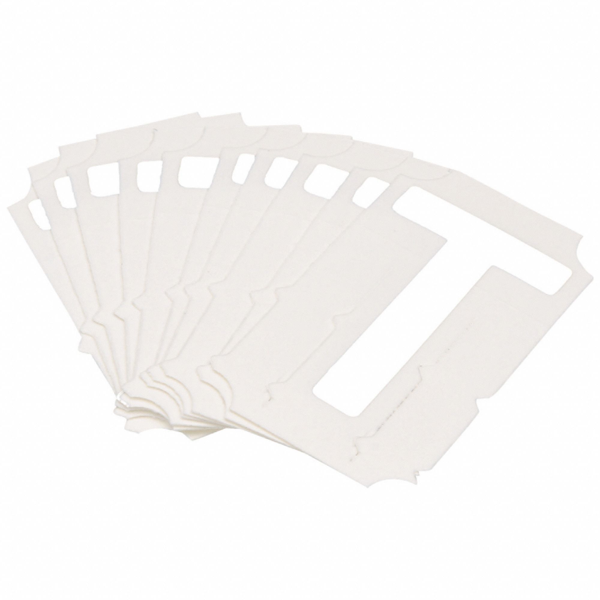 LetterLabel, Polyester, 2inH, 1-1/2inW, PK10