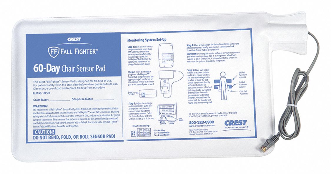 Chair Sensor Pad White 14 L