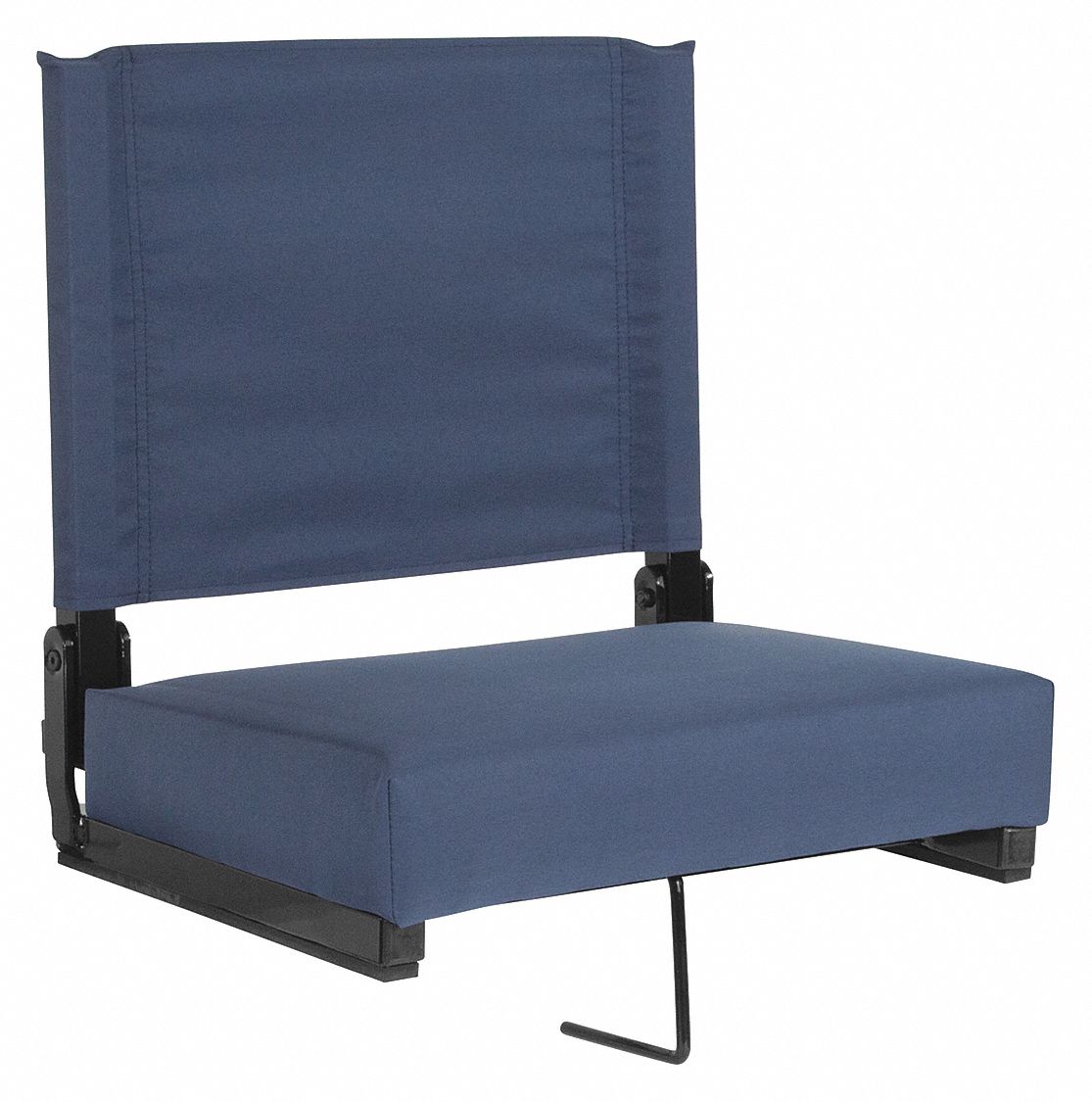 Stadium Chair: 18 in Overall Ht, 18 in Overall Wd, 14 in Overall Dp, Fabric, Blue
