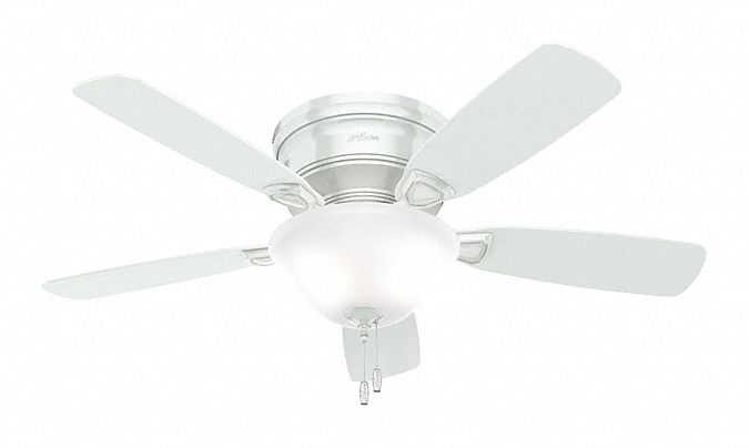 Low Profile Ceiling Fan 48 White