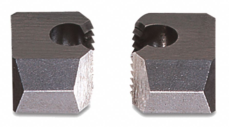 Quick Change Die: #10-24 Thread Size, A1 Die Blank #, 23/64 in Die Wd, Carbon Steel, UNC