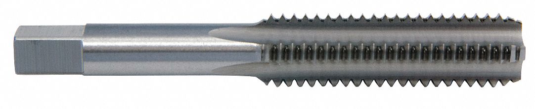 STRAIGHT FLUTE TAP, 5/16"-18 THREAD, 1⅛ IN THREAD L, 2 23/32 IN L, HIGH SPEED STEEL