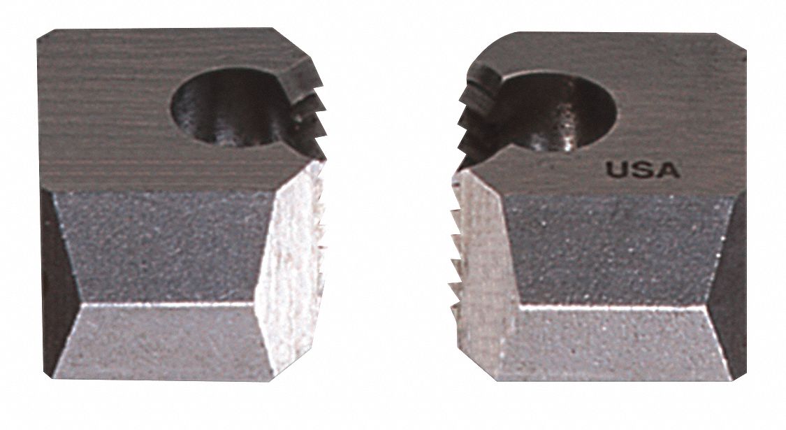 Quick Change Die: 1"-12 Thread Size, D Die Blank #, 1 1/32 in Die Wd, Carbon Steel, UNF