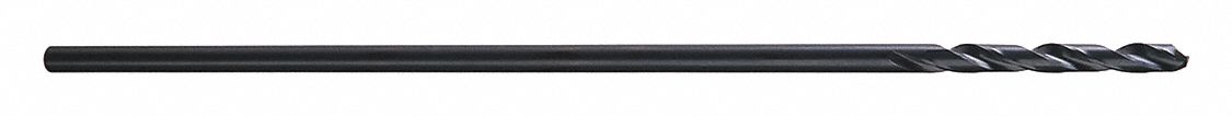 EXTRA LONG DRILL BIT, ⅜ IN DRILL BIT SIZE, 3⅝ IN FLUTE L, ⅜ IN SHANK DIAMETER, HSS