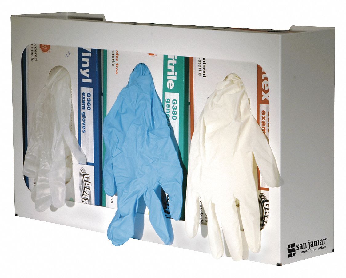 Disposable Glove Dispenser, White