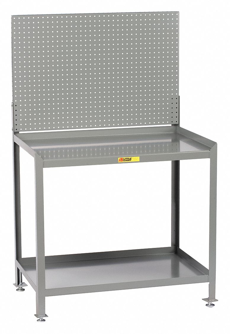 Workstation 2-Shelf Pegboard 24 x 36 