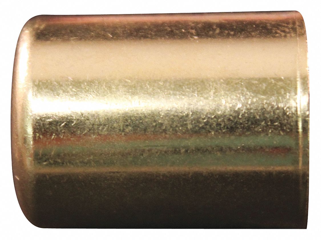 HOSE FERRULE, BRASS, 0.718 IN INSIDE DIAMETER