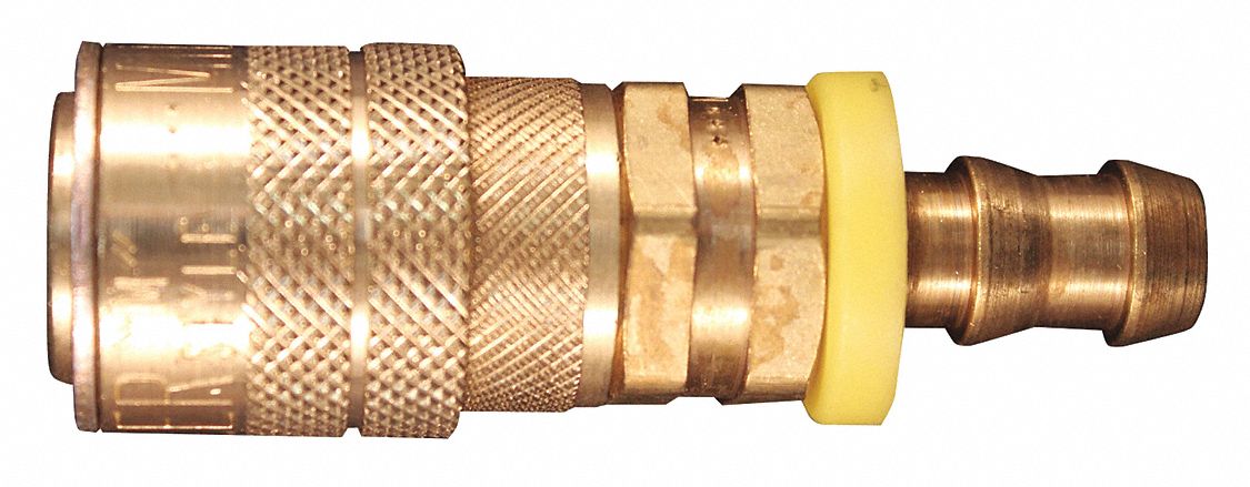M STYLE PUSH-LOCK COUPLER, 3/8 IN HOSE, 10 PK