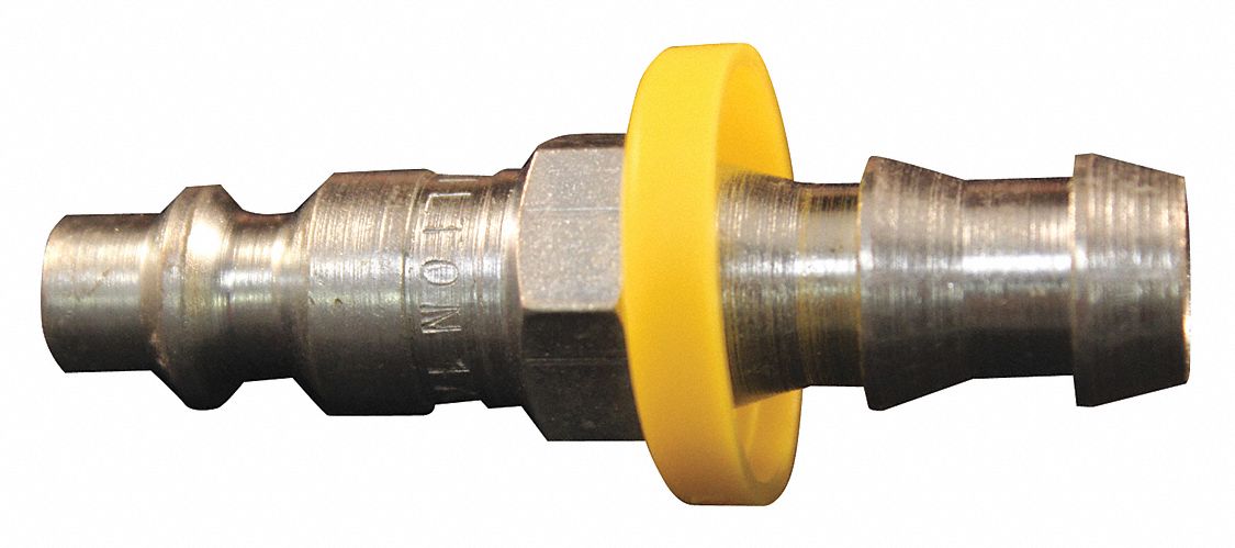 M PUSH-LOCK PLUG, 3/8 IN HOSE BARB, 10 PK