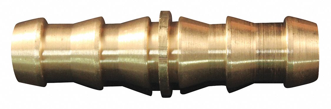 HOSE BARB, BRASS, 3/8 IN INSIDE DIAMETER, HOSE BARB CONNECTION, 3/8 IN HOSE FITTINGS