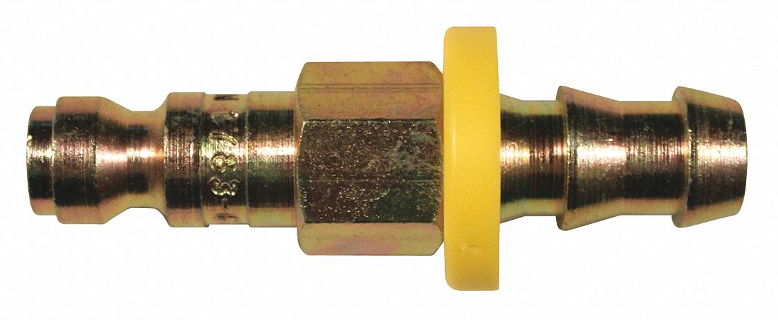 HOSE BARB, STEEL, 3/8 IN INSIDE DIAMETER, 3/8 IN HOSE FITTINGS