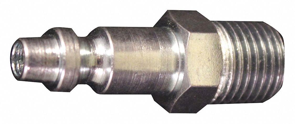 PLUG, 1/4 IN THREAD, 250 °  F, STEEL, 1.64 IN L, 9/16 IN OUTSIDE DIAMETER, 1/4 IN ID, NPT CONNECTION