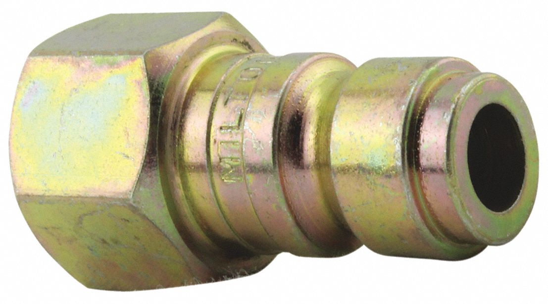 AIR PLUG, 1/4 IN THREAD, 250 °  F, STEEL, 1/4 IN INSIDE DIAMETER, NPT CONNECTION
