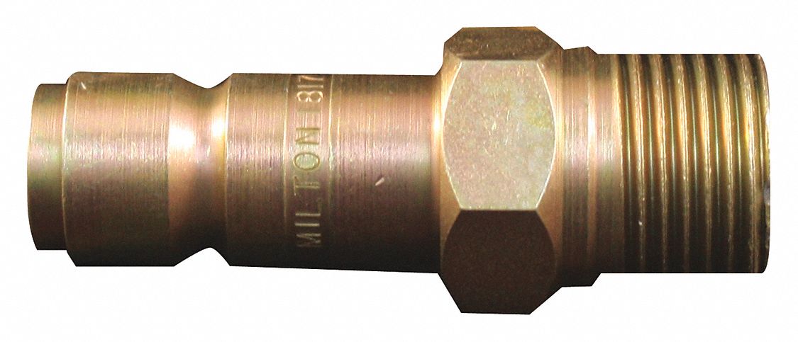 AIR PLUG, ½ IN THREAD, 250 °  F, STEEL, CHROMATE FINISH, 250 PSI AT 70 F, ½ IN ID, NPT CONNECTION