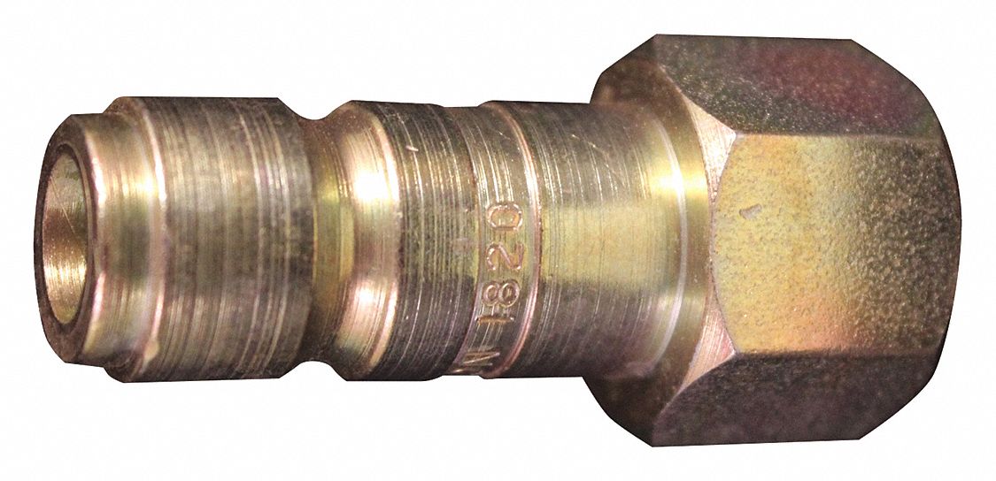PLUG, ⅜ IN THREAD, 250 °  F, STEEL, CHROMATE FINISH, 2.06 IN L, 250 PSI AT 70 F, 0.88 IN OD, ⅜ IN ID, NPT CONNECTION