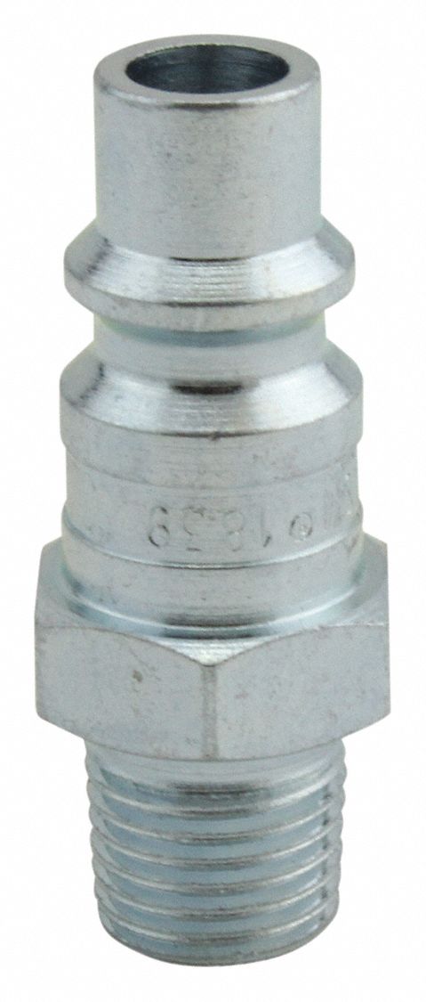 AIR FITTING PLUG, ¼ IN THREAD, 250 °  F, STEEL, 250 PSI AT 70 °  F, ¼ IN ID, NPT CONNECTION