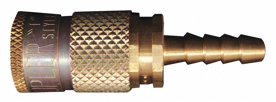 HOSE BARB, ¼ IN THREAD, 250 °  F, BRASS, 300 PSI AT 70 °  F, ¼ IN ID, HOSE BARB CONNECTION