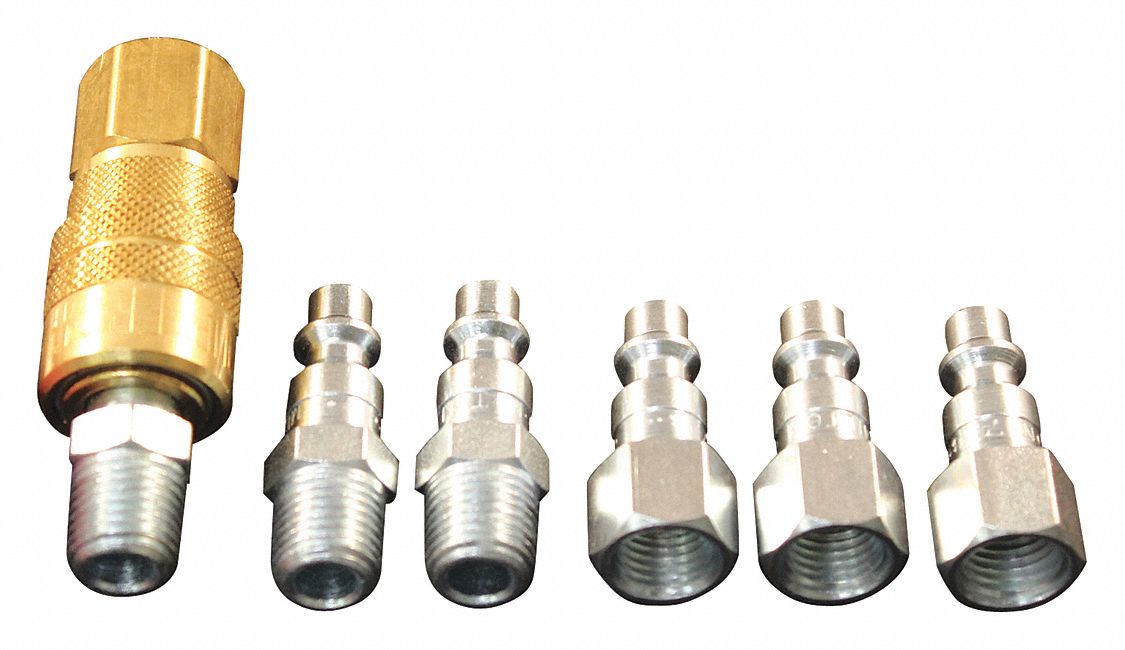 COUPLER AND PLUG KIT, 1/4 IN THREAD, 250 °  F, MULTICOLOUR NPT CONNECTION