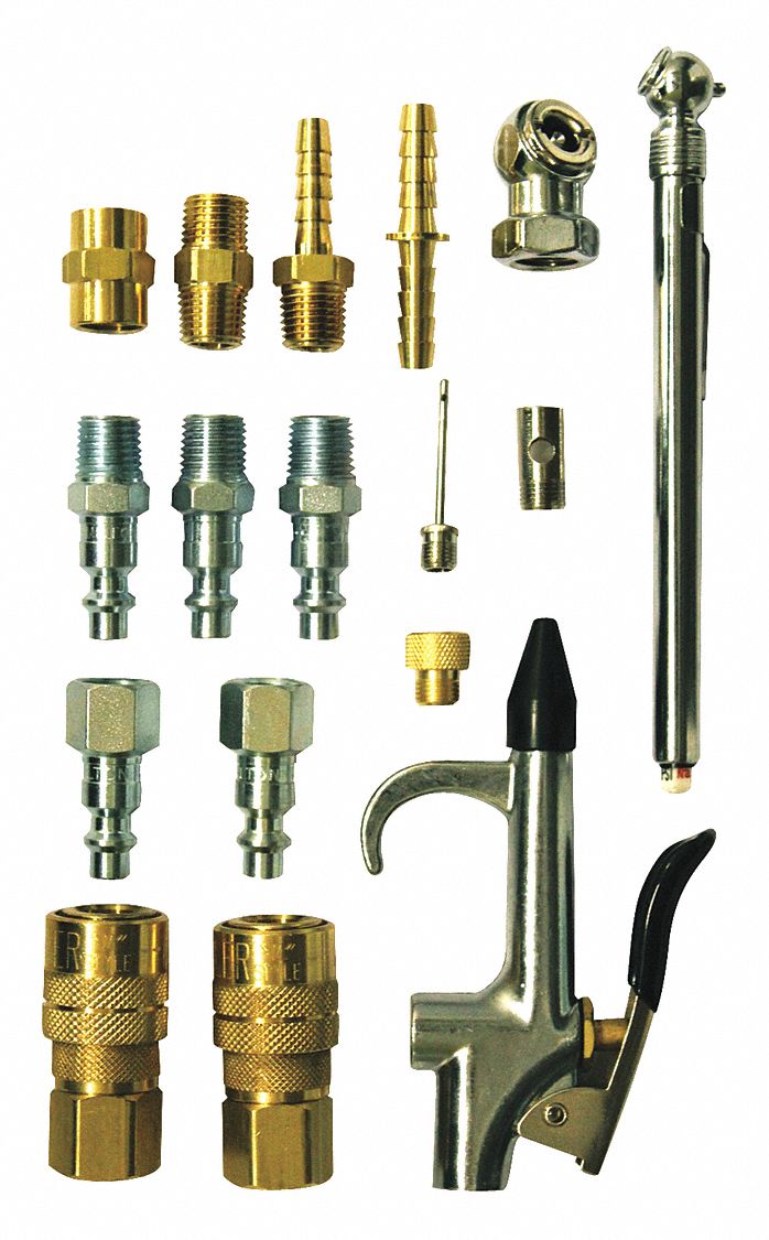 AIR COMPRESSOR ACCESSORY STARTER KIT, 1/4 IN THREAD NPT CONNECTION