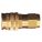 COUPLER, 1/4 IN THREAD, BRASS, 1/4 IN INSIDE DIAMETER, NPT CONNECTION