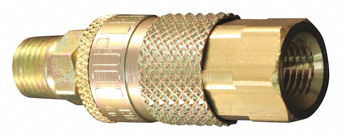 COUPLER AND PLUG, 1/4 IN THREAD, 250 °  F NPT CONNECTION