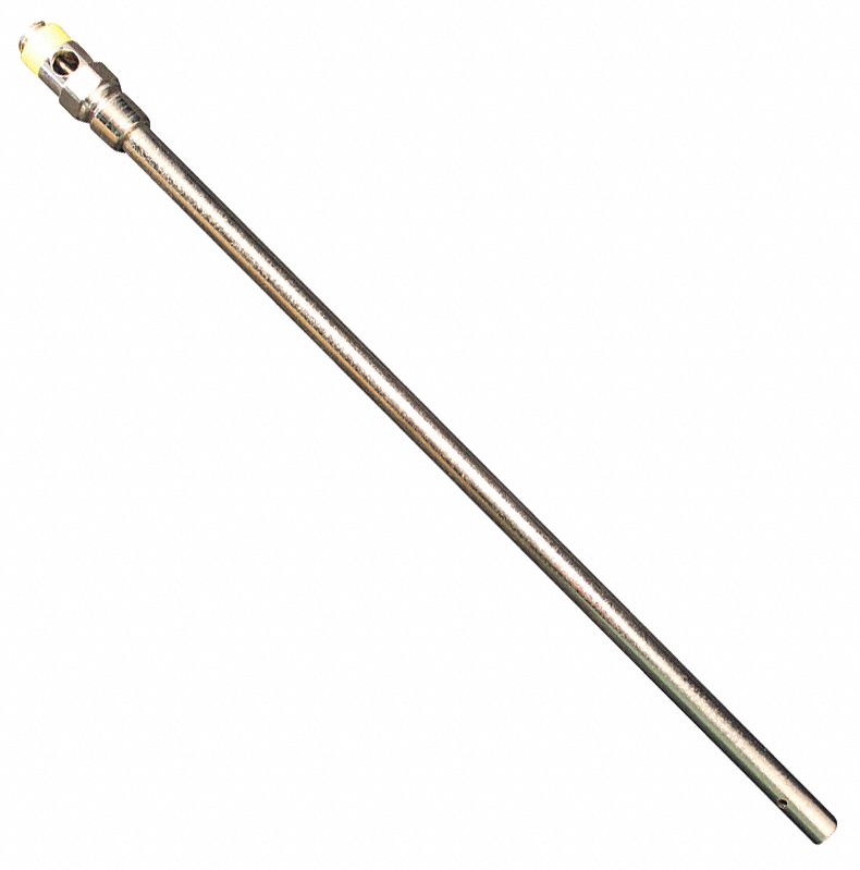 BRASS BLOW GUN EXTENSION, FOR S-120/S-160/S-166, STEEL, 10 IN EXTENSION L, 5 PK