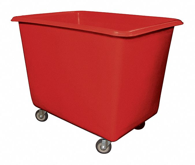 HIGH-MANEUVERABILITY CUBE TRUCK, 25.6 CU FT CAPACITY, 4 SWIVEL, RED