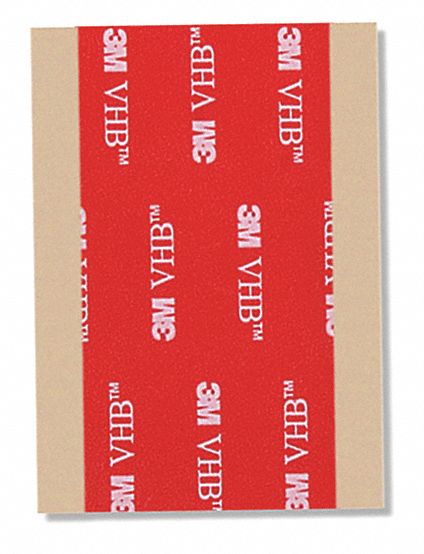 Foam Tape: Conformable, Strip, 1 in x 2 in, 25 mil Thick, Gray, Acrylic, Closed, 100 PK