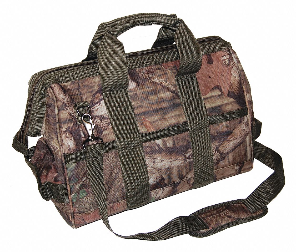 Tool Bag, 16 Pocket, Camo, 16" x 8.5" x 10"