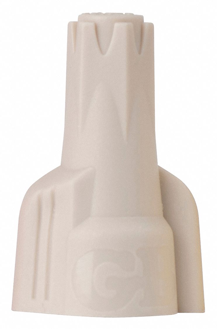 Wire Connector, Winged, Tan, PK100