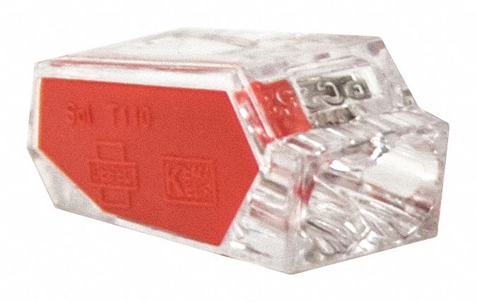 Wire Connector, Push-In, 2-Port, PK100