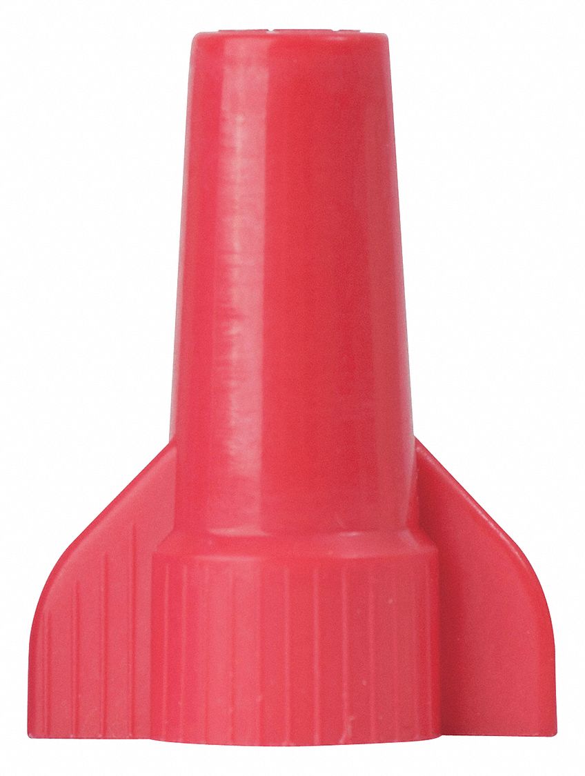 Wire Connector, Twist-On, Winged, Red, PK500