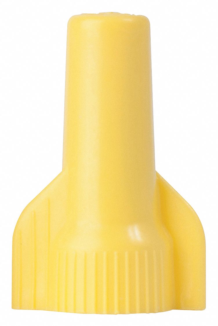 Wire Connector, 10 to 22 AWG, Yellow, PK100