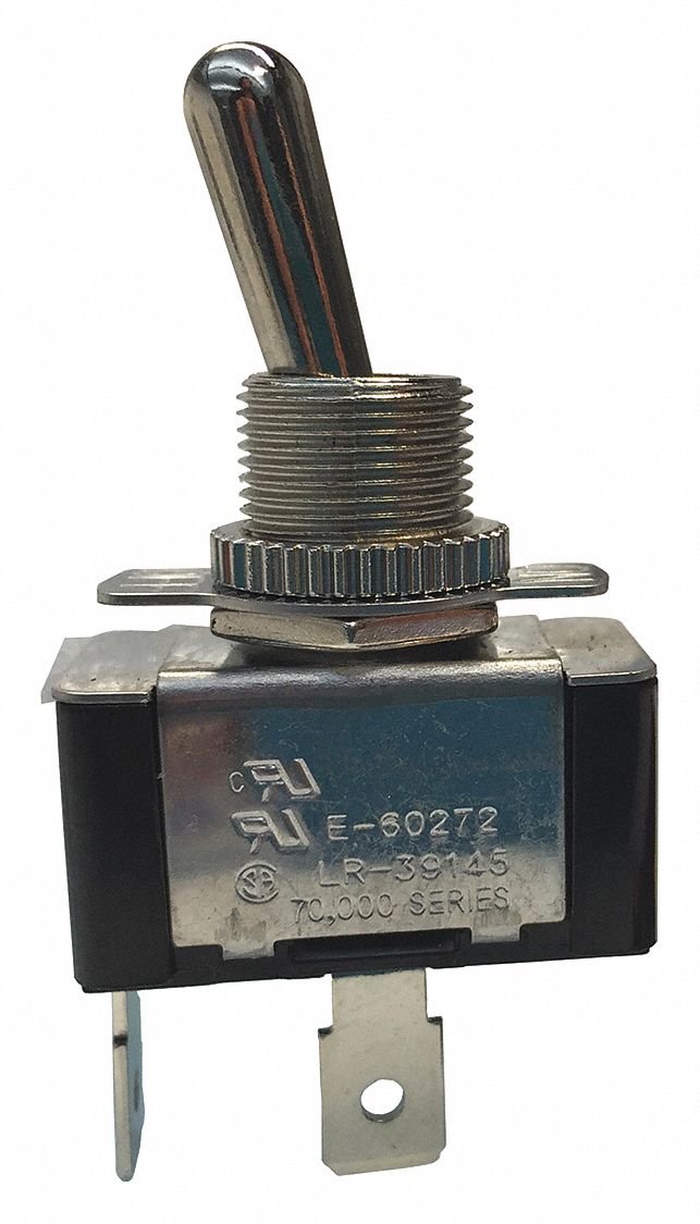 GARDNER BENDER, Toggle Switch,SPST,20A,125VAC,On/Off 50HY20GSW121