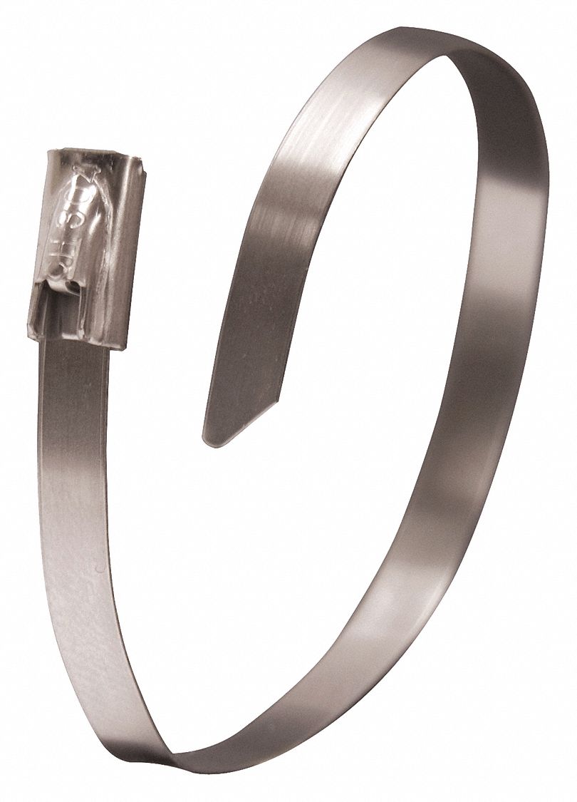 Cable Tie, 11", Stainless Steel, PK10, PK10