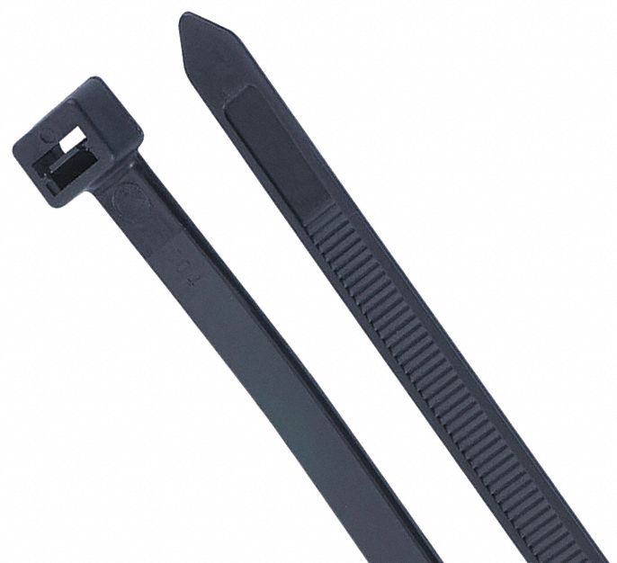 GARDNER BENDER, Cable Tie,HvyDuty,18",175 lb,Black,PK10 50HZ1545