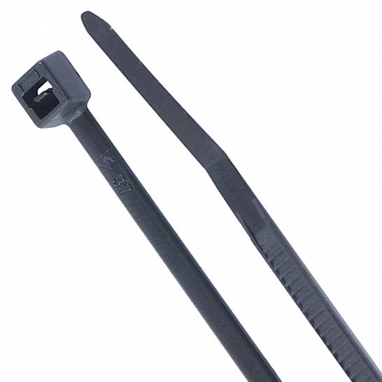 GARDNER BENDER, Cable Tie,4",18 lb.,Black,PK1000 50HZ4046104UVBMN