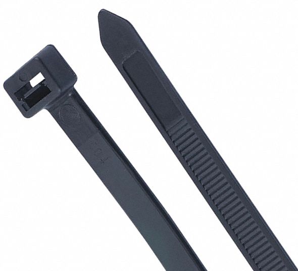 GARDNER BENDER, Cable Tie,HvyDuty,24",175 lb,Black,PK50 50HZ8446